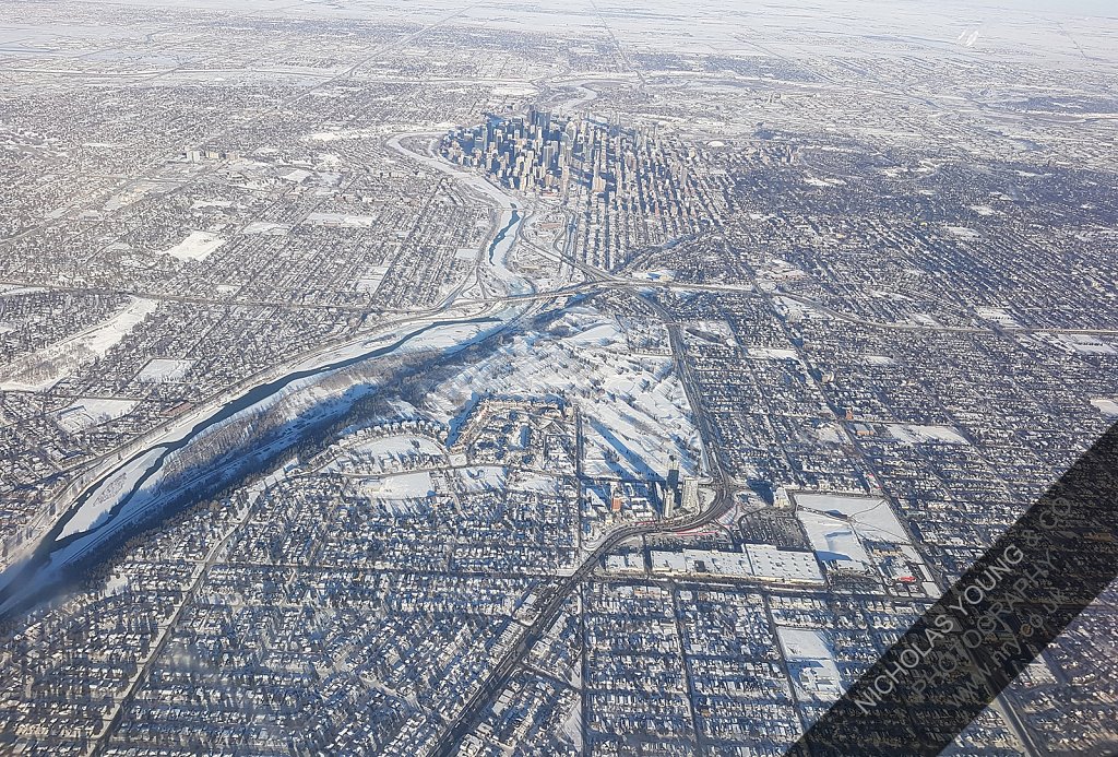 Snow, aerial view.